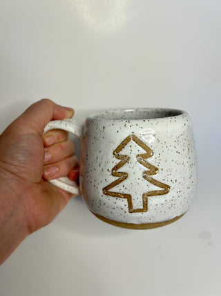 Handmade Christmas Tree Coffee Mugs